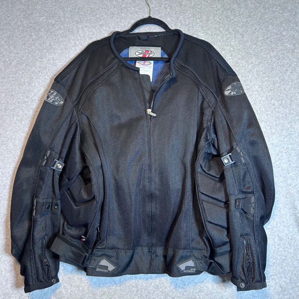 Joe Rocket Phoenix 4.0 Jacket Mens XL Black Mesh Padded Moto Biker Sportbike